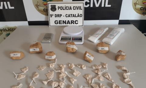 Polícia prende dupla suspeita de tráfico no centro de Catalão 